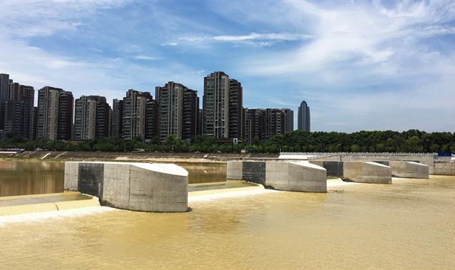 安昌河石桥铺闸坝