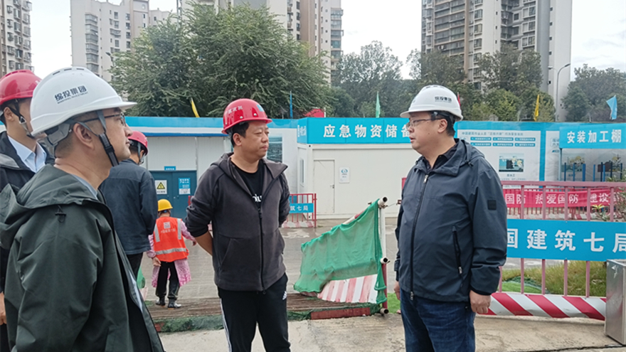 绵投集团现场检查九华府(高端人才住房项目) 绵投集团现场检查九华府(高端人才住房项目)