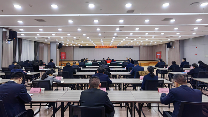 绵投集团党委召开两级联学学习会_副本