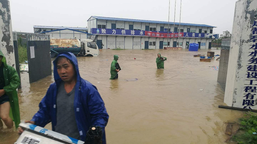 塘汛污水厂转移物资设备