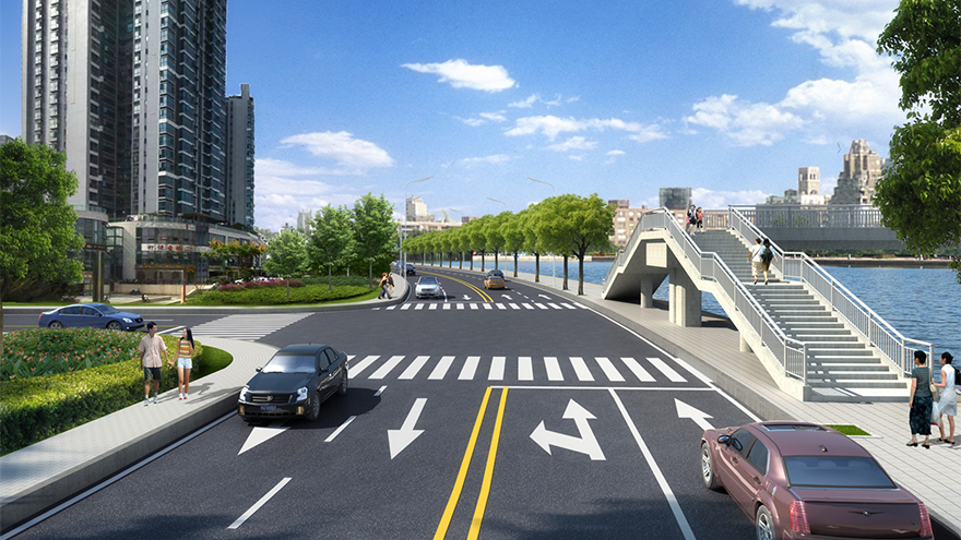 04两车道升级为四车道效果图 04两车道升级为四车道效果图