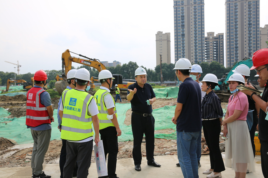 集团党委书记、董事长肖林带队检查三江医院项目工地_副本 集团党委书记、董事长肖林带队检查三江医院项目工地_副本